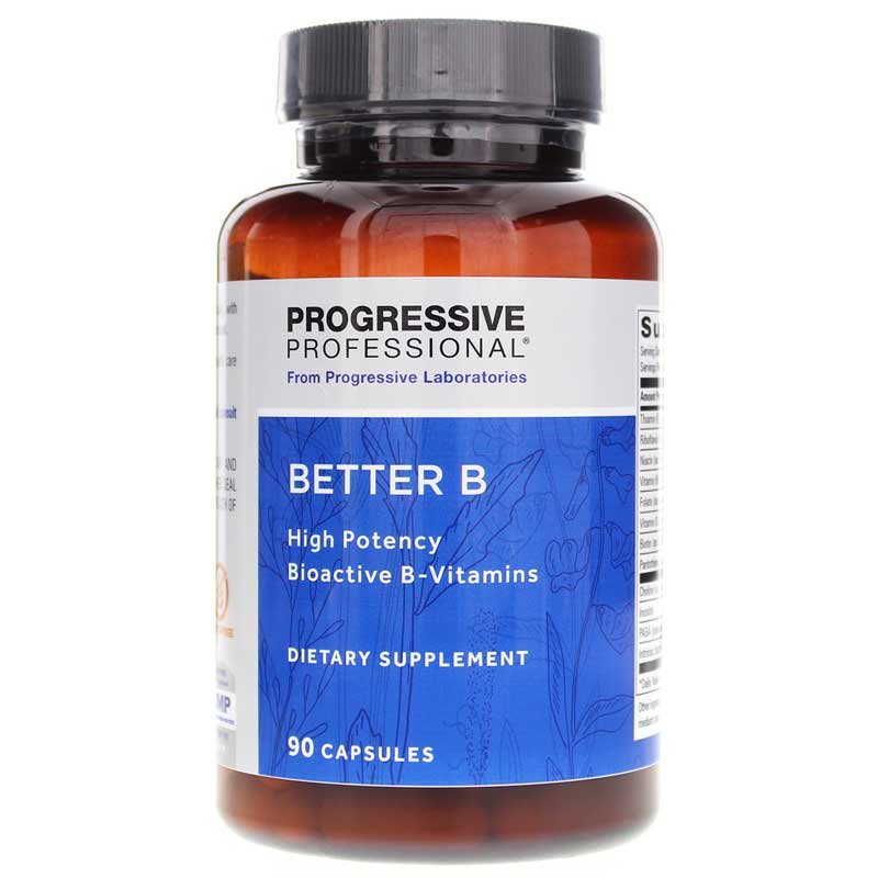 Progressive Labs Better B High Potency B Vitamins 90 Capsules