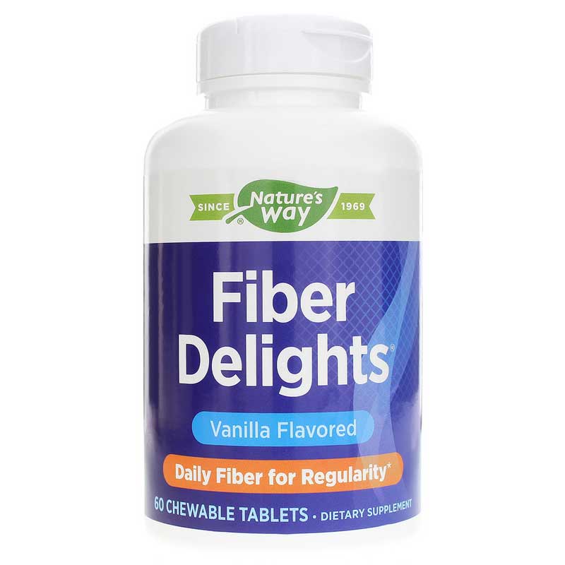 Natures Way Fiber Delights 60 Chewable Tablets