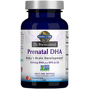 Dr. Formulated Prenatal DHA - Supports Baby's Brain Development - 500 MG - Strawberry (30 Softgels)