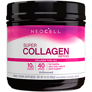 Super Collagen Powder - Hair, Skin, Nails, Joints, Bones - Unflavored (40 Servings)