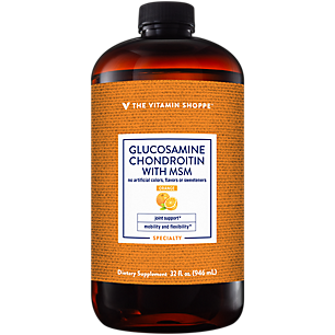 Liquid Glucosamine Chondroitin with MSM - Supports Joint Health, Mobility & Flexibility - Orange (32 Fluid Ounces)