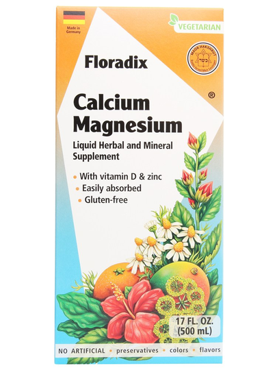 Gaia Herbs - Floradix Floravital Calcium Magnesium Vegetarian Liquid - 17 fl. oz.