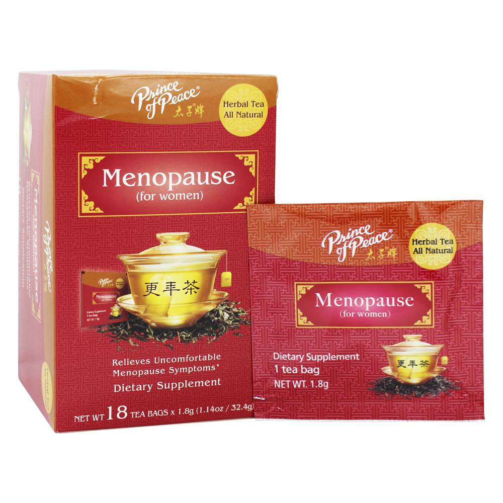 Prince of Peace - All Natural Herbal Tea Menopause For Women - 18 Tea Bags