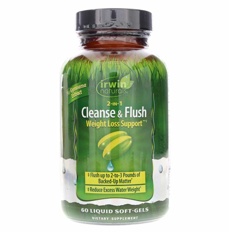 Irwin Naturals 2-in-1 Cleanse & Flush 60 Liquid Softgels