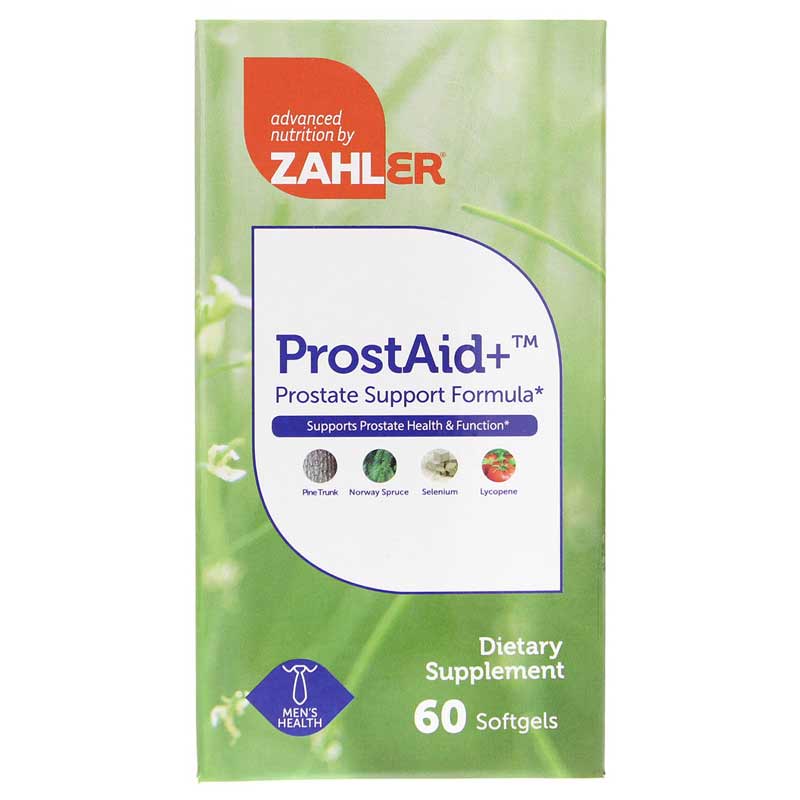 Zahler ProstAid + Prostate Support Formula 60 Softgels