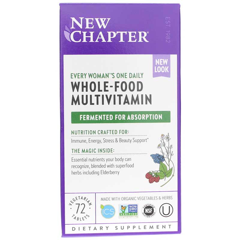 New Chapter Every Womans One Daily Multi 72 Tablets