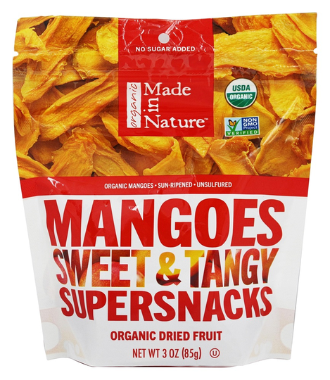 Made in Nature - Mangoes Sweet & Tangy Supersnack - 3 oz.
