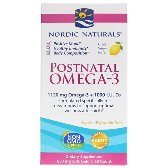 Nordic Naturals Postnatal Omega-3 60 Softgels
