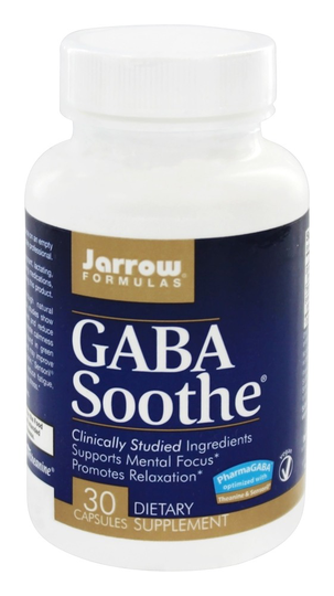 Jarrow Formulas - GABA Soothe - 30 Vegetarian Capsules