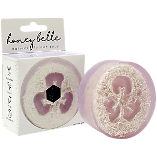 Natural Loofah Soap - Lavender Rain (1 Bar)