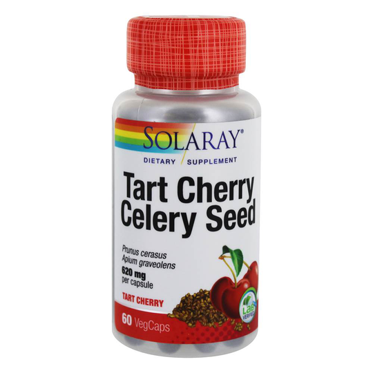 Solaray - Tart Cherry & Celery Seed - 60 Vegetable Capsule(s)