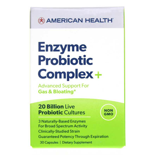 American Health Enzyme Probiotic Complex+ 20 Billion CFU 30 Capsules