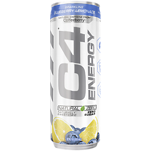 C4 Natural Sparkling Energy Drink - Blueberry Lemonade ( 12 Drinks)