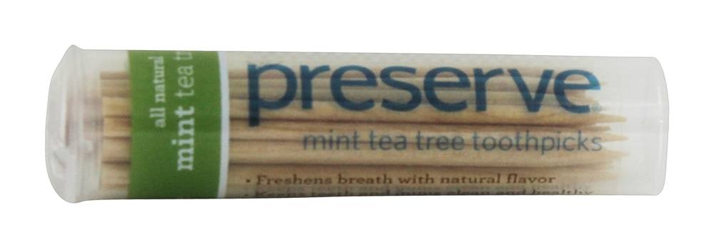 Preserve - Tea Tree Toothpicks Mint - 35 Pick(s)