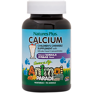 Animal Parade Calcium for Kids - Vanilla Sundae (90 Chewable Tablets)