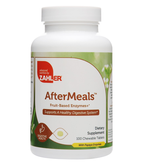 Zahler - AfterMeals Fruit-Based Enzymes - 100 Chewable Tablets