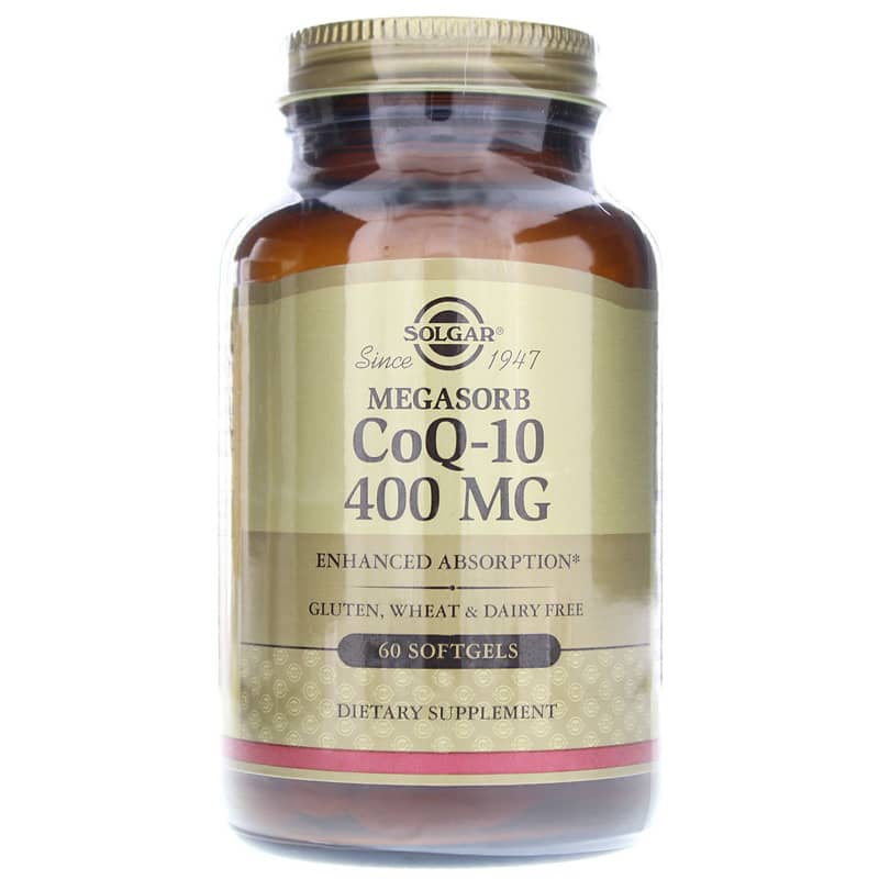 Solgar CoQ-10 400 Mg Megasorb 60 Softgels
