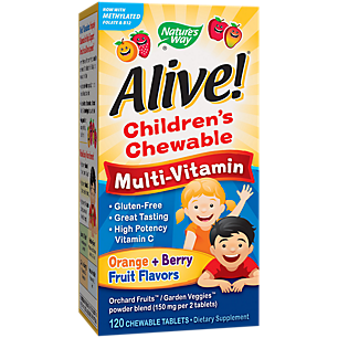 Alive! Children's Chewable Multivitamin - Orange & Berry (120 Chewables)