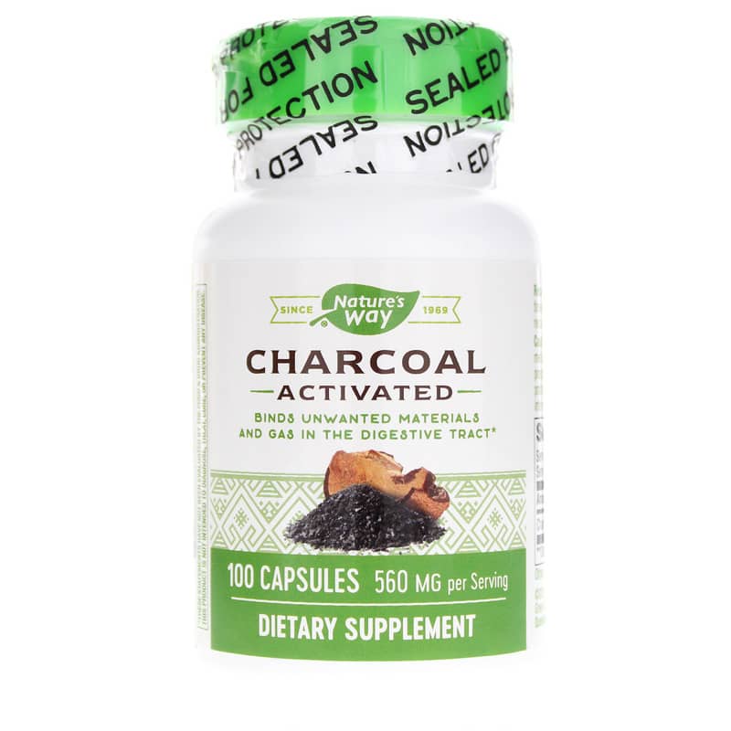 Natures Way Charcoal Activated 100 Capsules