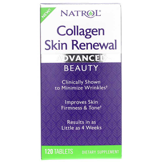 Natrol Collagen Skin Renewal Advanced 120 Tablets