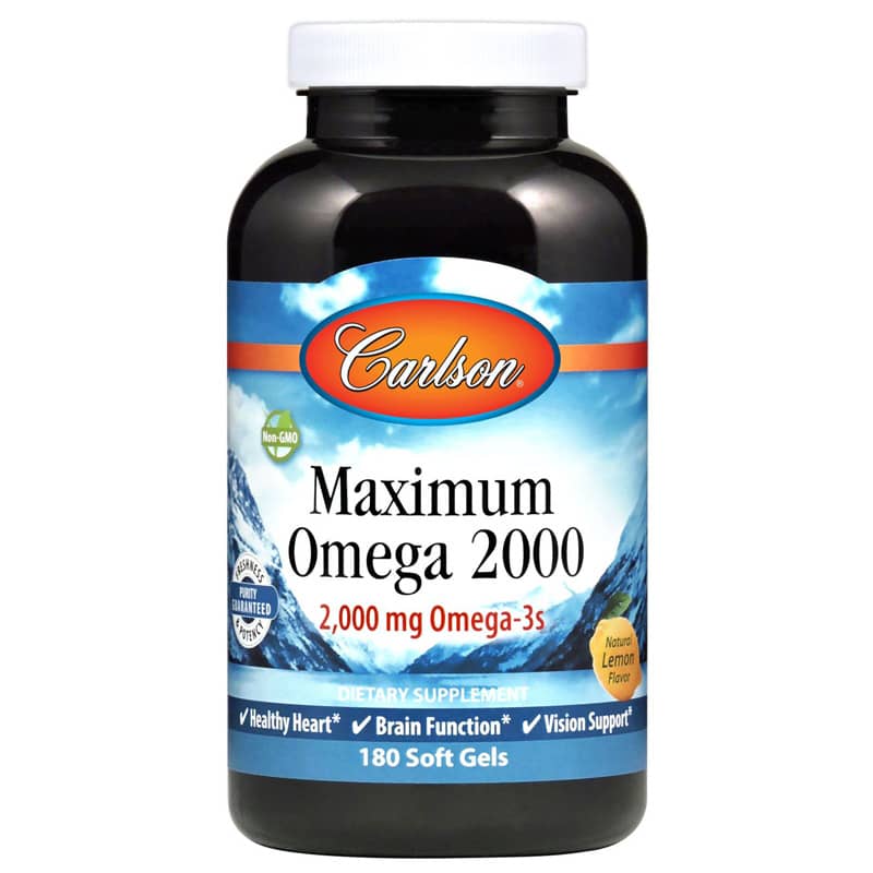 Carlson Labs Maximum Omega 2000 180 Softgels