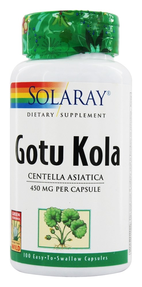 Solaray - Gotu Kola 450 mg. - 100 Capsules