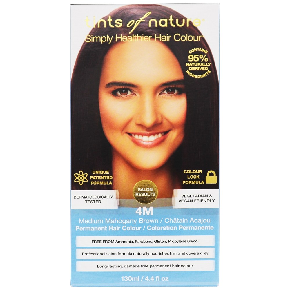 Tints Of Nature - Conditioning Permanent Hair Color 4M Medium Mahogany Brown - 4.4 fl. oz.