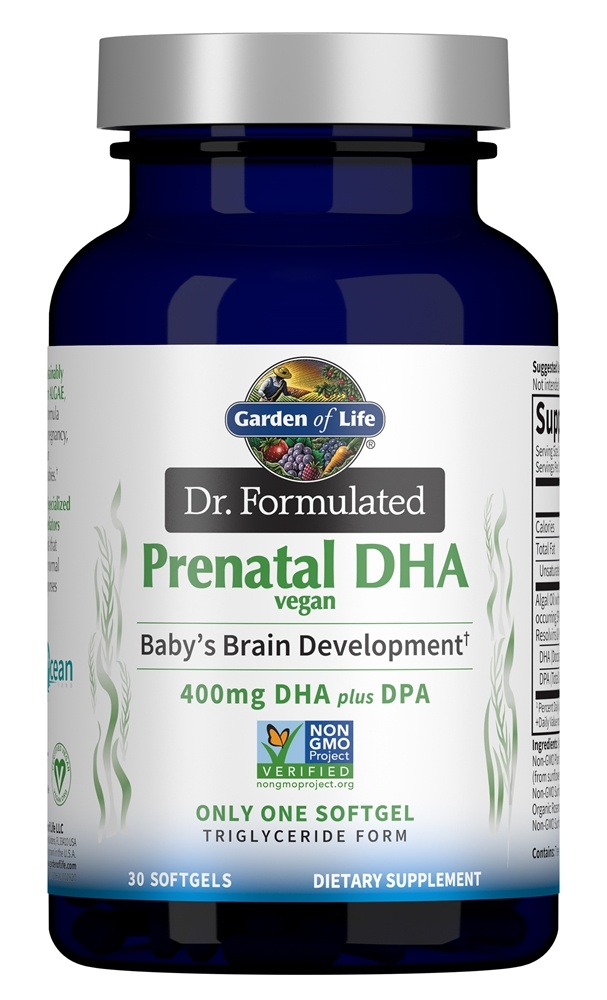 Garden of Life - Dr. Formulated Prenatal Vegan DHA - 30 Softgels