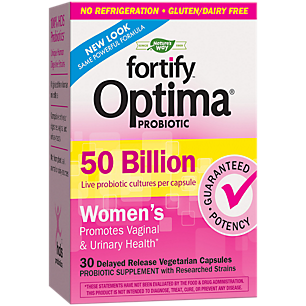 Primadophilus Optima Probiotic for Women's Yeast Balance + Vaginal Health - 50 Billion CFUs (30 Vegetarian Capsules)