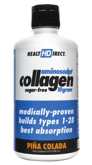 Health Direct - Aminosculpt Liquid Collagen Sugar-Free Pina Colada 10 g. - 30 fl. oz.