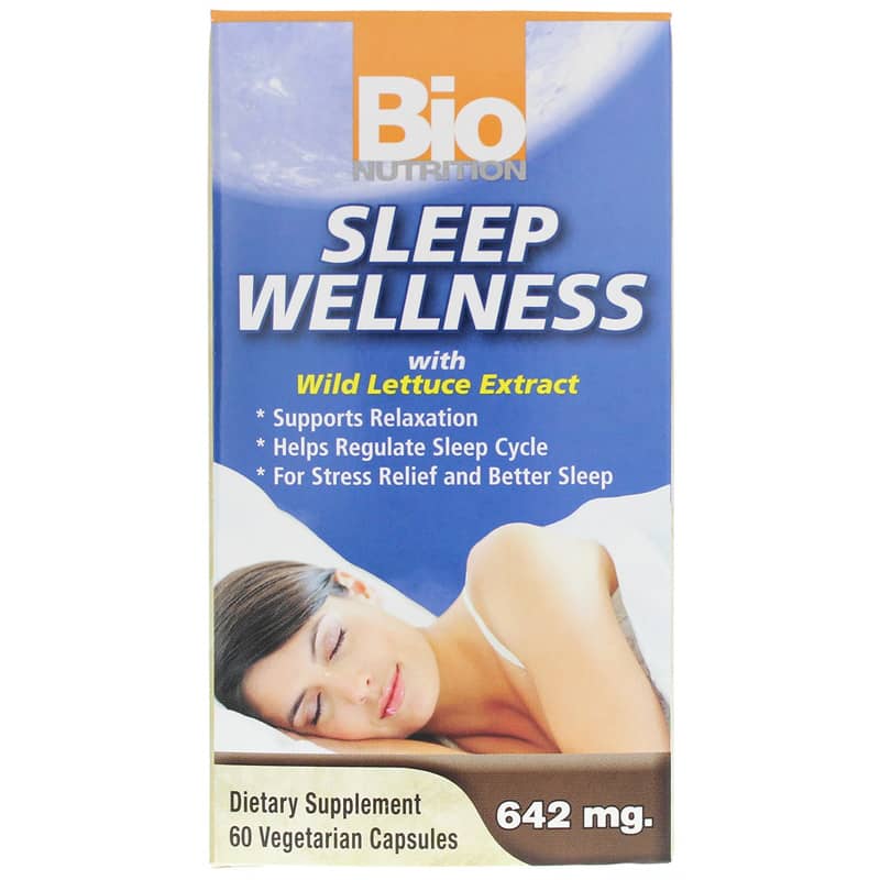 Bio Nutrition Sleep Wellness with Wild Lettuce Extract 60 Veg Capsules