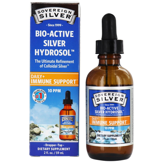 Sovereign Silver - Bio-Active Silver Hydrosol Dropper 10 Ppm - 2 fl. oz.