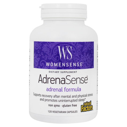 Natural Factors - WomenSense AdrenaSense Adrenal Formula - 120 Vegetarian Capsules