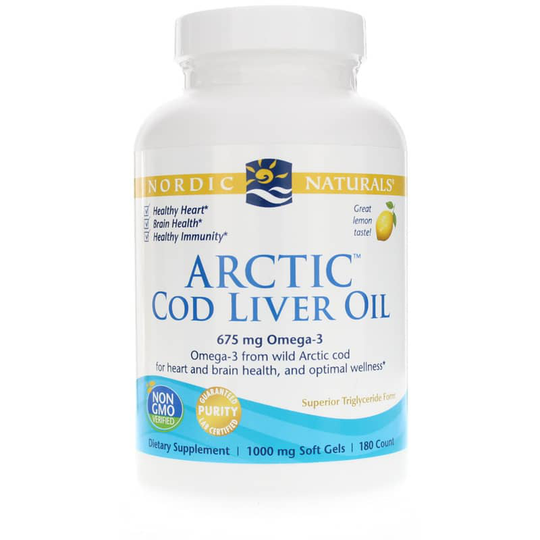 Nordic Naturals Arctic Cod Liver Oil Softgels 180 Softgels