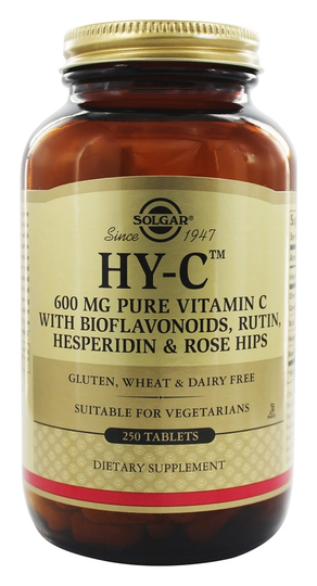 Solgar - Hy-C (600 Mg Vitamin C With 100 Mg Bioflavaoids) - 250 Tablets
