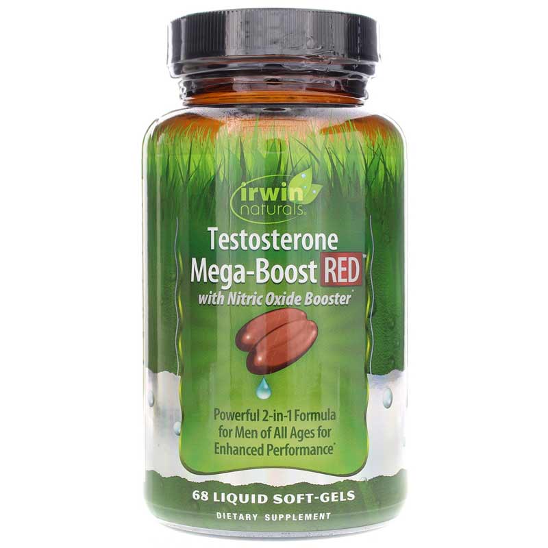 Irwin Naturals Testosterone Mega-Boost RED 68 Liquid Softgels