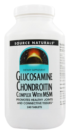 Source Naturals - Glucosamine Chondroitin Complex With MSM - 240 Tablets