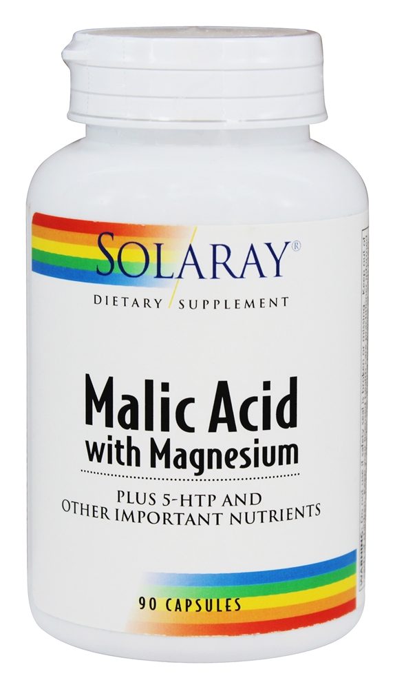 Solaray - Malic Acid with Magnesium - 90 Capsules