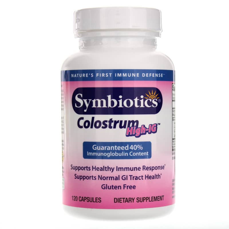 Symbiotics Colostrum High-IG 120 Capsules