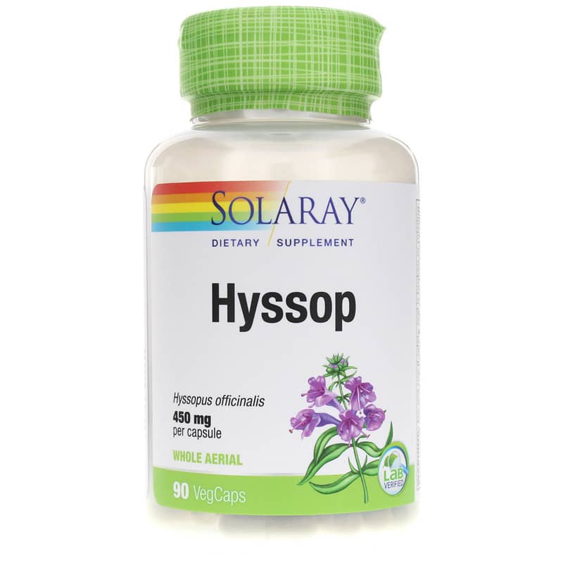 Solaray Hyssop 450 Mg 90 Veg Capsules