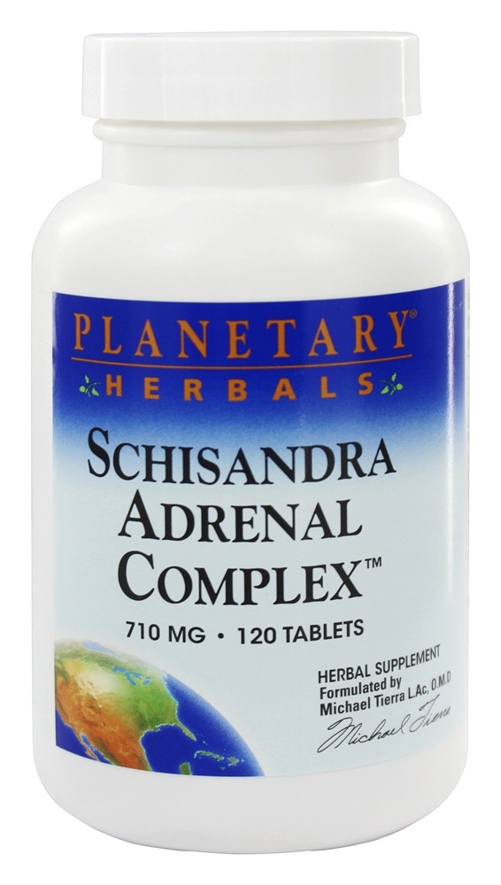 Planetary Herbals - Schisandra Adrenal Complex 710 mg. - 120 Tablets Formerly Planetary Formulas