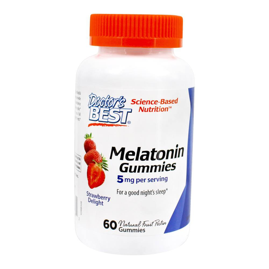 Doctor's Best - Melatonin Gummies Strawberry Delight 5 mg. - 60 Gummies