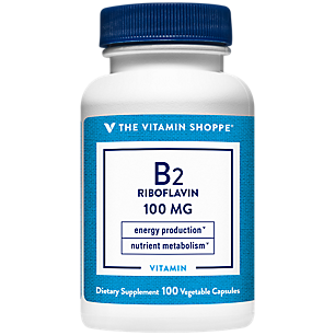 Vitamin B2 Riboflavin - Energy Production & Nutrient Metabolism - 100 MG (100 Capsules)