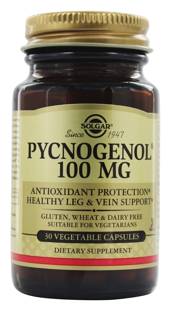Solgar - Pycnogenol 100 mg. - 30 Vegetarian Capsules