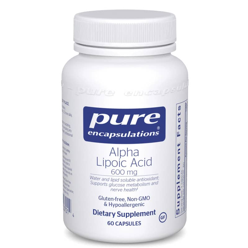 Pure Encapsulations Alpha Lipoic Acid 600 Mg 60 Capsules