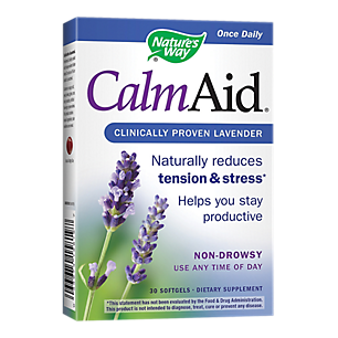 Calm Aid - Non-Drowsy with Clinically Proven Lavender (30 Softgels)
