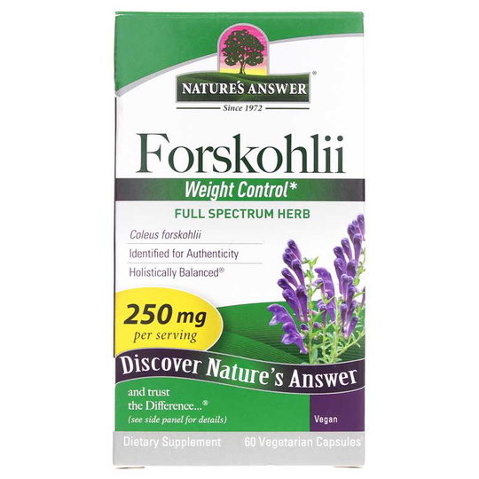 Natures Answer Forskohlii 60 Veg Capsules