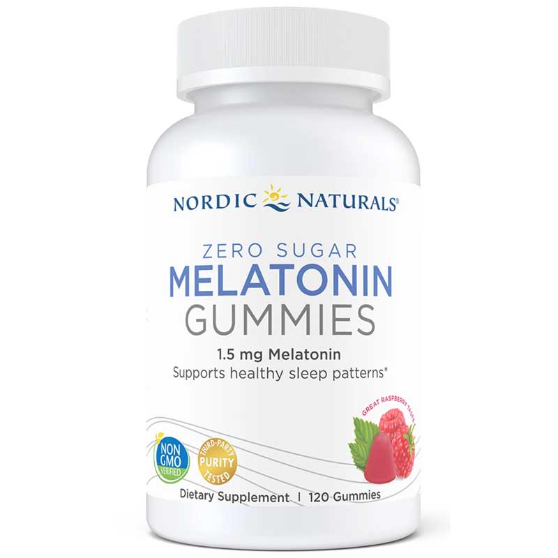 Nordic Naturals Melatonin Gummies Zero Sugar 120 Gummies
