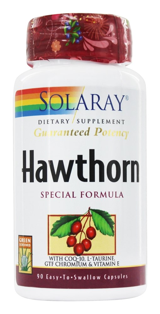 Solaray - Guaranteed Potency Hawthorn Special Formula - 90 Capsules