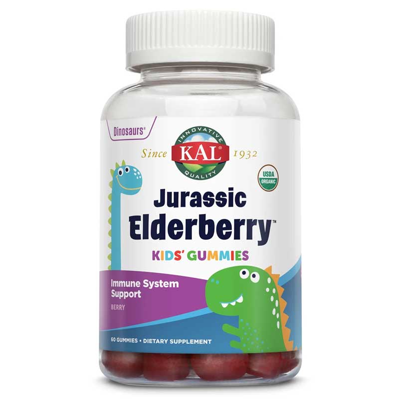 Kal Jurassic Elderberry Organic Kids Gummies 60 Gummies